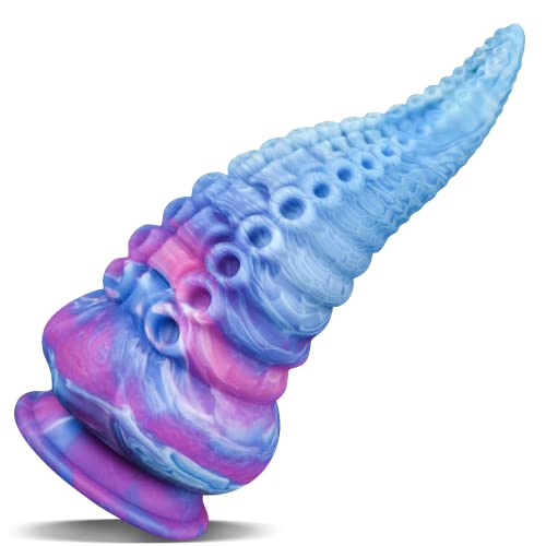 G spot Dildo, Monster Dildo 8.7 Inch Big Thick Silicone Octopus, Dragon Dildo Fantasy Anal Plug with Strong Suction Cup, Anal Dildo Realistic Tentacle Adult Sex Toy for Vaginal & Anal Play - Colorful