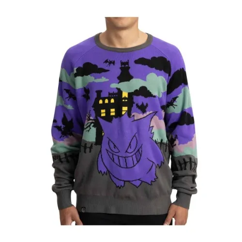 Gengar Pokémon Halloween Knit Sweater - Adult