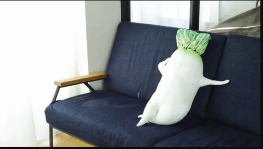 GK-O Japanese Daikon Dolls Sexy White Radish Plush Toy Doll Hugging Pillow - 