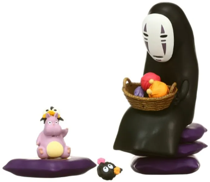 Studio Ghibli via Bluefin Ensky Spirited Away No Face Nosechara Stacking Figure Assortment (NOS-72) - Official Studio Ghibli Merchandise