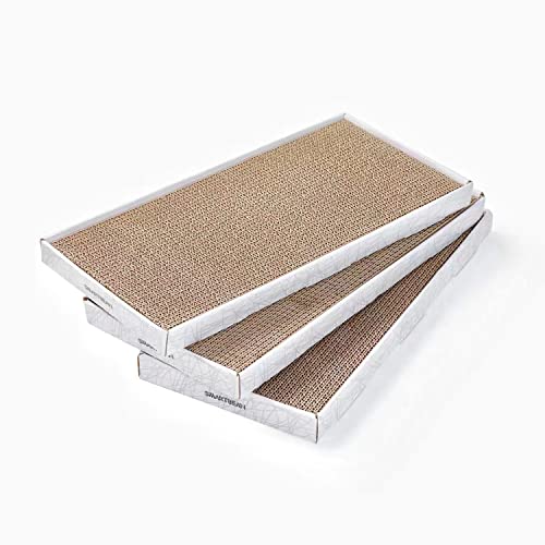 Cardboard Scratcher Pad Scratching Post:Smartbean 3PCS Cat Cardboard,Cat Scratch Pad,Cat Post,Double-Sided Design for Double Life… - Scratch Pad - 3 pcs