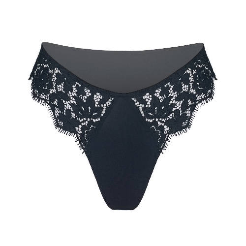 Frisson Hi Leg Panty Black - XXL/1X / Black