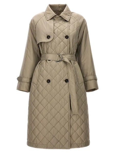 Quilted Trench Coat Coats, Trench Coats Beige