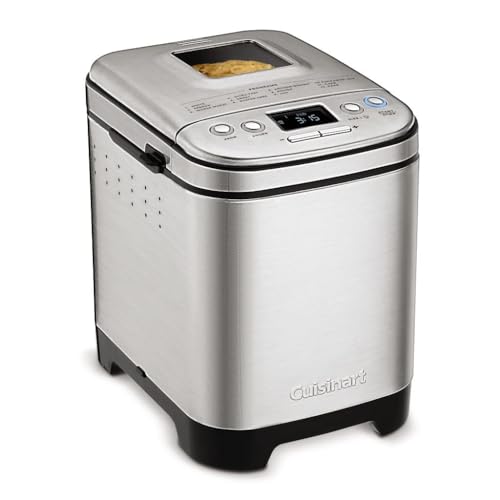 Cuisinart Bread Maker Machine, Compact and Automatic, Customizable Settings, Up to 2lb Loaves, CBK-110P1, Silver,Black - Compact - Machine