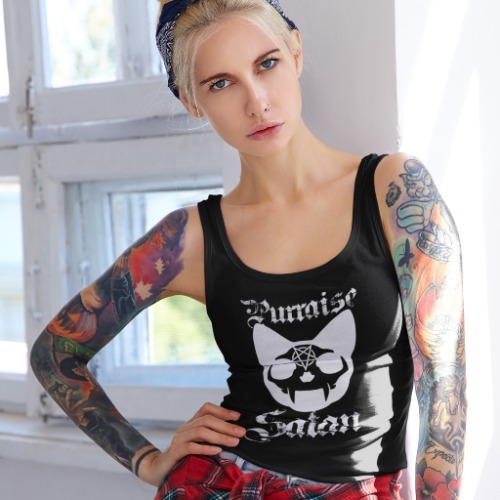 Purraise Satan Racerback Tank - Red / M