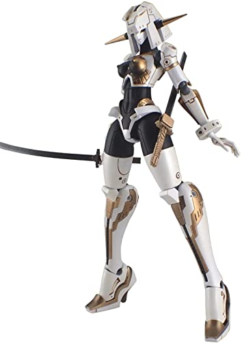 侵略ロボ(Shinryaku Robo) MoMo SRR-001-WBG Orca (White/Black/Gold), 1/144 Scale, Total Height 7.3 inches (18.5 cm), Color Coded Plastic Model - Orca (White/Black/Gold)