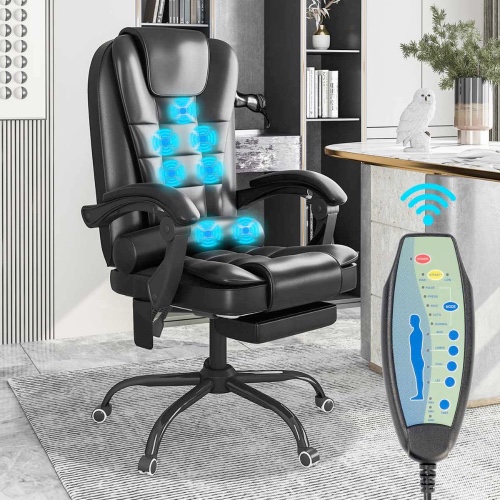 Premium Office 5 Massage Mode Chair with Footrest
