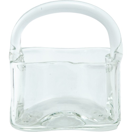 Basket-Shaped Crystal Bowl