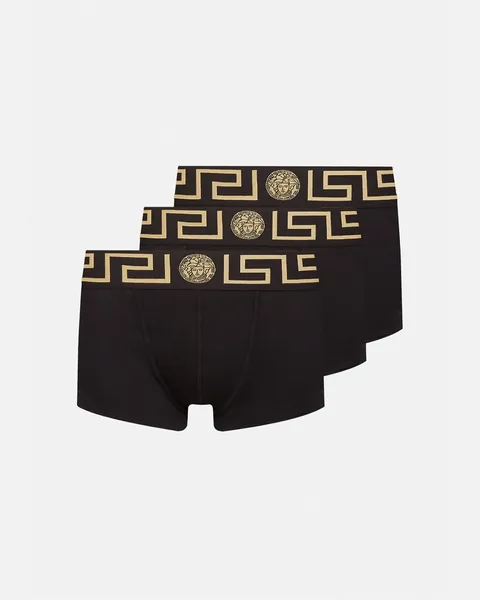 Versace Greca Border Boxer Briefs 3-Pack