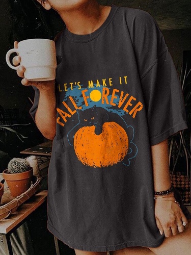 Halloween Themed Pumpkin Print T-Shirts - DG33788 / M