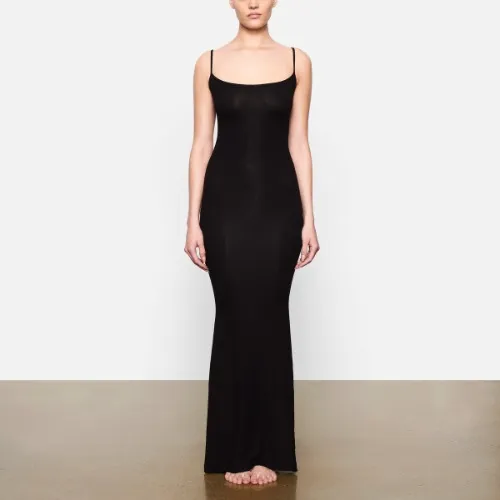 SKIMS Long Sexy Black Dress