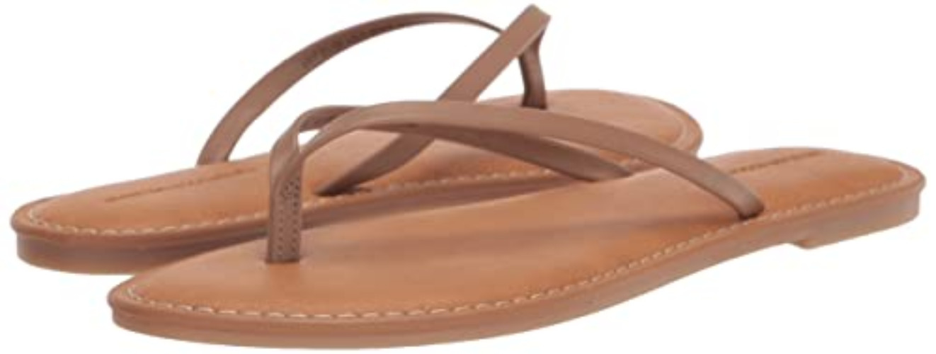 Amazon Essentials Women's Thong Sandal - 11 Wide - Dark Brown
