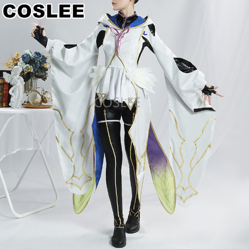 COSLEE Anime Fate/Grand Order FGO Merlin Prototype Uniform Arcade Game Gorgeous Dress Cosplay Costume Halloween Party Outfit For