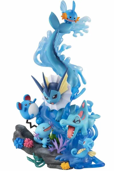 Pocket Monster - JP figure Of Vaporeon and other Water types