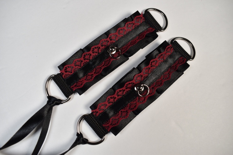 Red Goth Cuffs