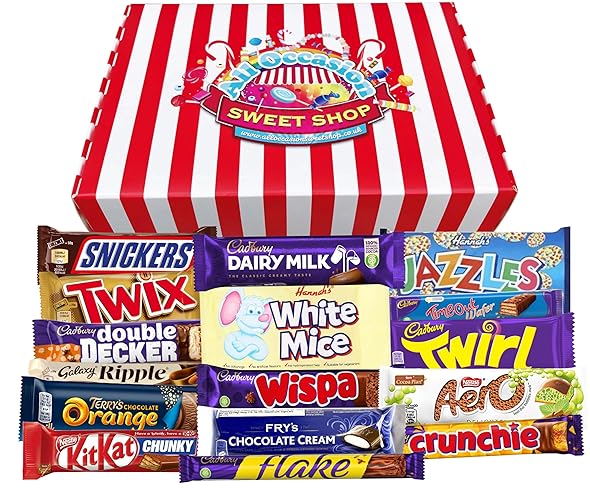 Chocolate Gift Box | Happy Birthday Chocolate Hamper For Men | Full Size Bars | Thank you, Get Well Soon Present For Him & Her - Large Gift Box