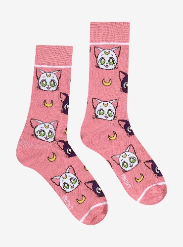 Sailor Moon Luna & Artemis Crew Socks