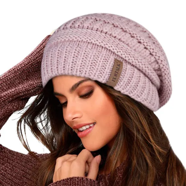 FURTALK Knit Beanie Hats for Women Men Fleece Lined Ski Skull Cap Slouchy Winter Hat