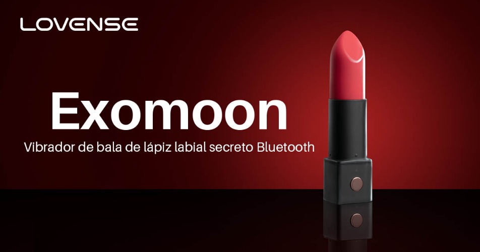 Lovense® Exomoon: ¡Mini lápiz labial bala vibradora a control remoto!