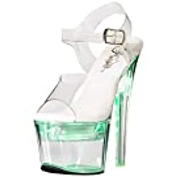 Pleaser FLASHDANCE-708 Clr-Blk/Clr