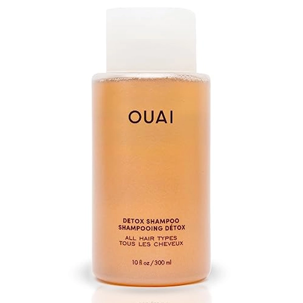 OUAI Detox Shampoo - Clarifying Shampoo for Build Up, Dirt, Oil, Product and Hard Water - Apple Cider Vinegar & Keratin for Clean, Refreshed Hair - Sulfate-Free Hair Care (10 oz)