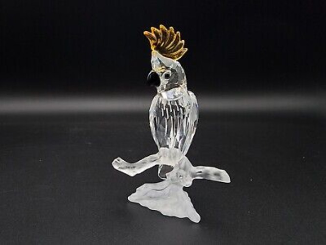 RET. SWAROVSKI COCKATOO CRYSTAL BIRD ON BRANCH 261635 FEATHERED FRIENDS FIGURINE  | eBay
