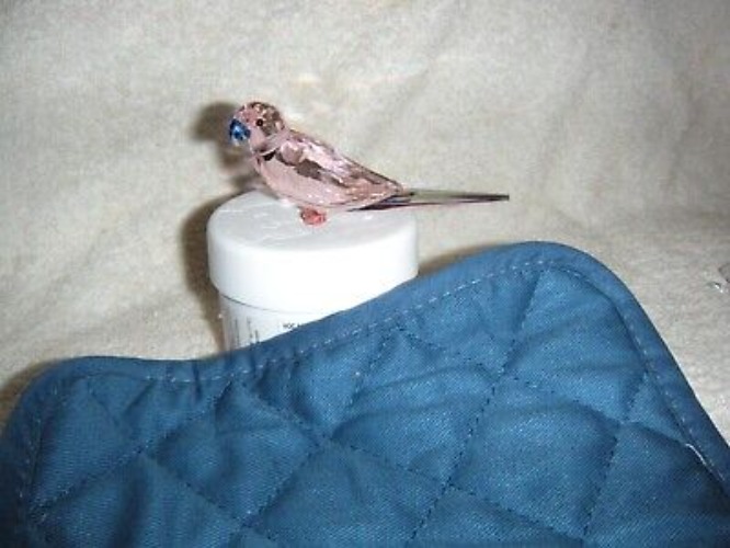 Swarovski crystal - New -   Pink Parakeet  | eBay