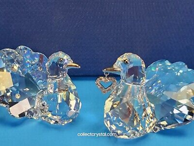 Swarovski Love Turtledoves Crystal Birds Figurine # 1143415  | eBay