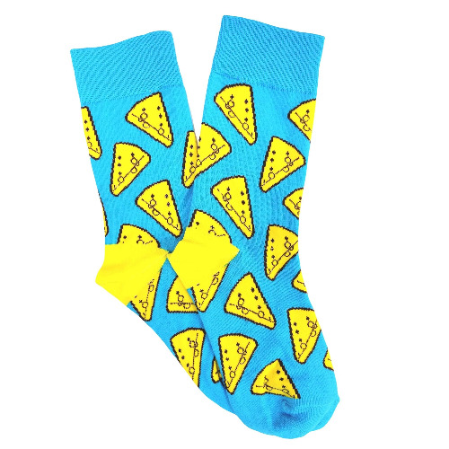 Cheese Wedge Socks (Adult Small) from the Sock Panda