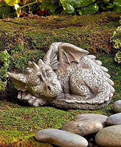 storchenbeck Sleeping Dragon Garden Outdoor Statue Adorable Mythical Creature Baby Sleeping Dragon