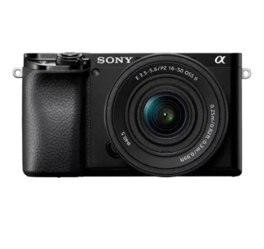 Sony - Alpha 6100 Mirrorless 4K Video Camera with E PZ 16-50mm Lens