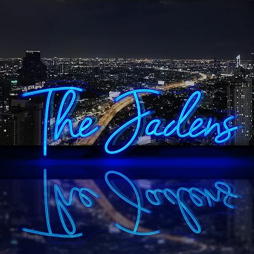 IbayNawi Custom Personalized Neon Sign for Wall Decor, Customizable for Bedroom, Wedding, Birthday Party - Personalized Blue