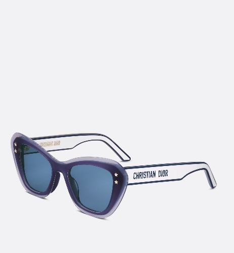 DiorPacific B3U • Transparent Blue Butterfly Sunglasses | 52