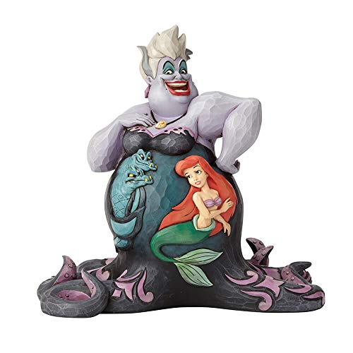 Enesco Disney Traditions by Jim Shore Little Mermaid Ursula Undersea Scene Figurine, 8.2 Inch, Multicolor,4059732