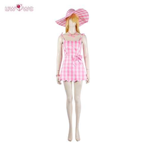 【Pre-sale】Uwowo Collab Series: Barbie Movie Pink Dress Cosplay Costume Two Styles - Dress B / S