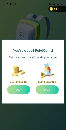 PokéCoins for Pokémon Go 