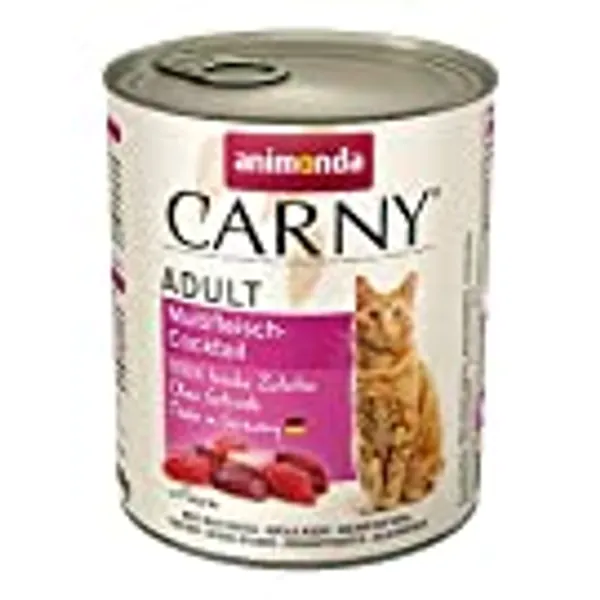 animonda Carny Adult Katzenfutter, Nassfutter für ausgewachsene Katzen, Multifleisch-Cocktail, 6 x 800 g