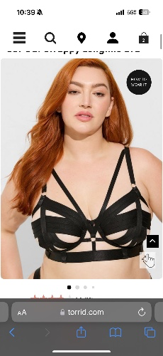 Cut out strappy long line bra