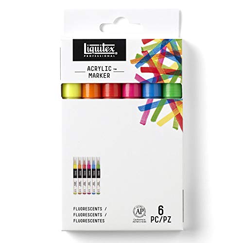 Liquitex Acrylic Paint, Color, Fine Fluorescent, 6 stück (1er Pack) - Fine Fluorescent - 1 count (Pack of 6)