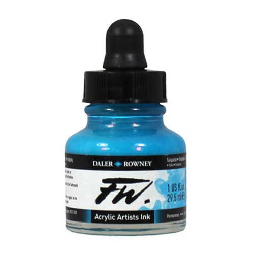 Daler - Rowney FW 29.5ml Acrylic Art Ink Bottle - Indigo - Indigo