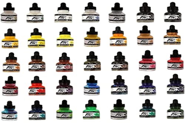 Daler-Rowney FW Acrylic Ink, Glass Bottle with Dropper, 1oz - 29.5 ml, Cool Grey - Cool Grey (053)