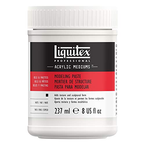 Liquitex Professional Modeling Paste Medium, 237 ml,White - 237 ml (Pack of 1) - Modeling Paste