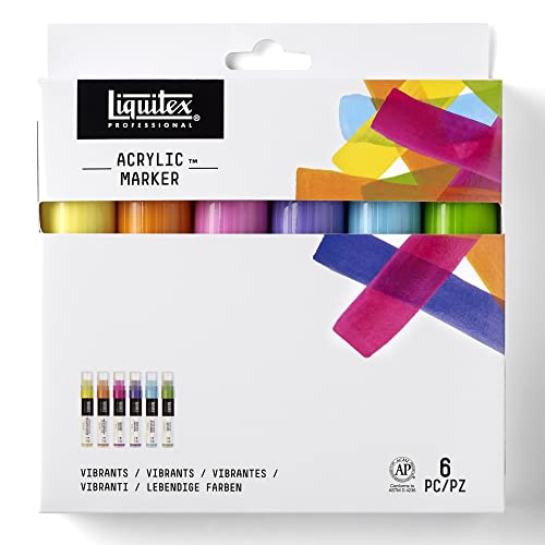 Liquitex Color, Acrylic, Wide-Vibrant Tones, 6 stück (1er Pack) - Wide - Vibrant Tones - 6 count (Pack of 1)