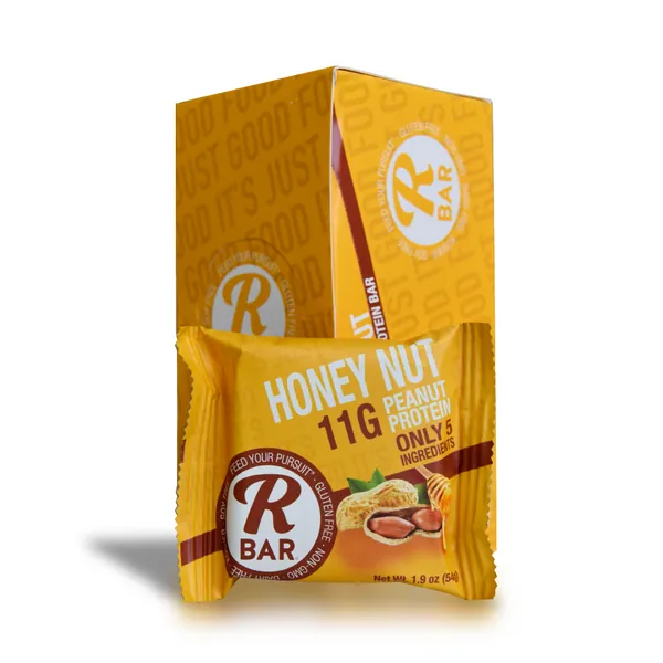 Honey Nut Peanut Protein Bar - 8 Pack by RBar Energy