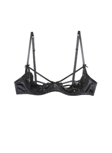 Charlotte Peekaboo Bra | black / 36b