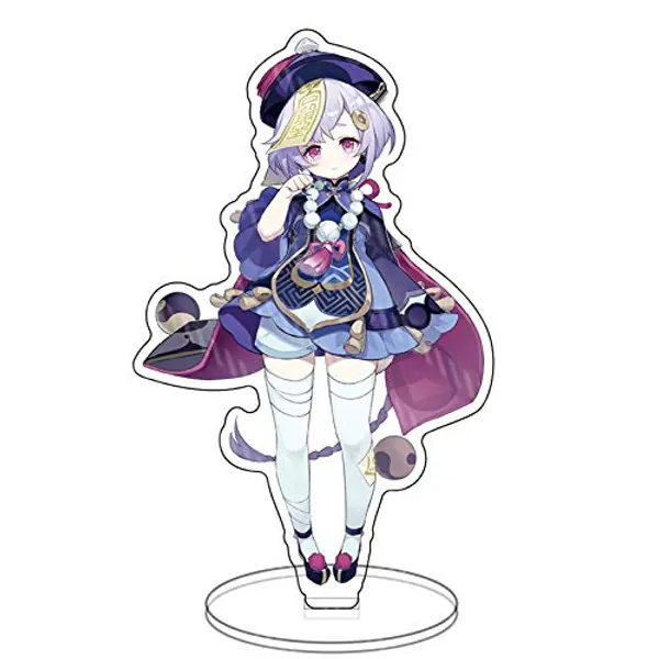Genshin Impact Characters Acrylic Stand Figure,Colorful and Exquisite Character Design for Game Fans' Collection (Qiqi)