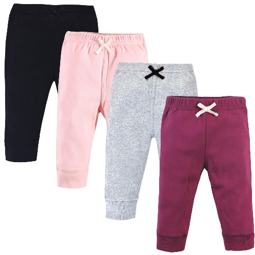 Touched by Nature Baby Boys' Organic Cotton Pants - 12-18 Months - Pink Burgundy