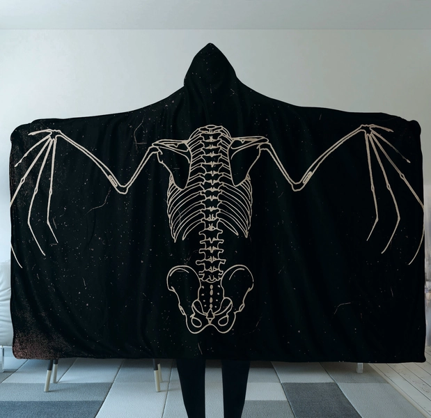 Bat hooded blanket