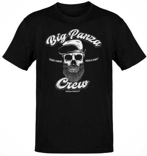 Premium Big Panza Crew Chingon T-shirt | Black / 3XL