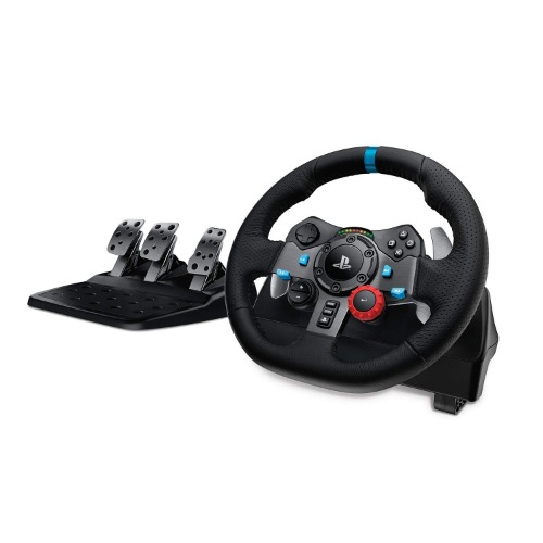 Logitech G Dual-Motor Feedback Driving Force G29 Gaming Racing Wheel with Responsive Pedals for PlayStation 5, PlayStation 4 and PlayStation 3 - Black - Wheel Only